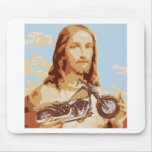 Jesus Harley Love Mousepads