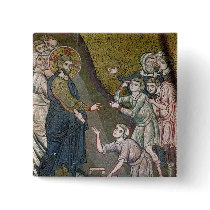 Jesus Healing the Crippled and the Blind Buttons