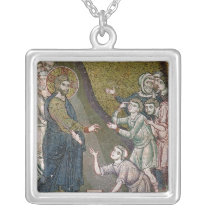 Jesus Healing the Crippled and the Blind Personalized Necklace