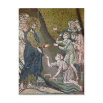 Jesus Healing the Crippled and the Blind Postcard