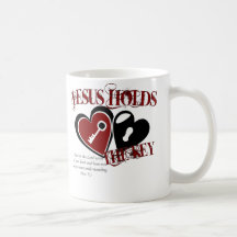 Jesus holds the key mug