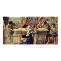 Jesus In His Parents' House Photo Card Template