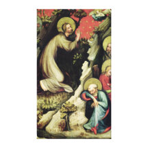 Jesus in the Garden of Gethsemane Stretched Canvas Print