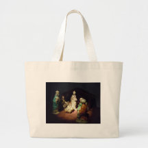 Jesus Is Born Canvas Bags