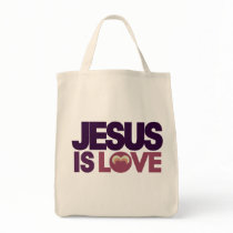 Jesus is Love Canvas Bags