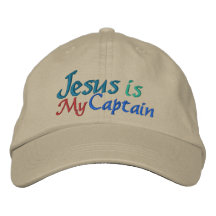 Jesus Is My Captain by SRF Embroidered Baseball Caps