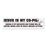 Jesus Is My Co-Pilot Bumper Stickers