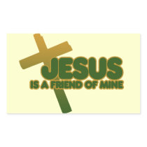 Jesus is my friend sticker