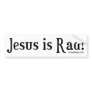 Jesus is Rad! Bumper Sticker