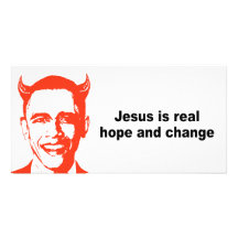 Jesus is real hope and change photo card template