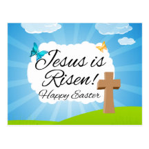 Jesus is Risen, Christian Easter Postcards