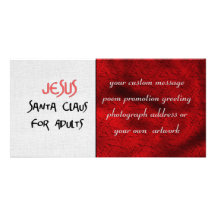 Jesus Is Santa For Adults Picture Card