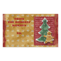 Jesus is the Reason Gingerbread Kitchen Gift Tags Sticker