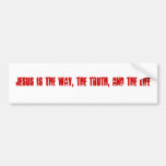 Jesus is The Way, The Truth, and The Life Bumper Stickers