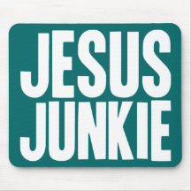 Jesus Junkie Mousepads