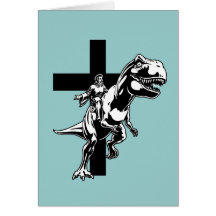Jésus jurassique carte de vœux
