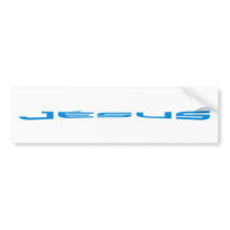 Jésus long Bleu Bumper Stickers