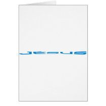 Jésus long Bleu Card