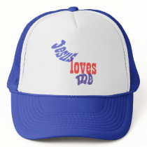 Jesus Loves Me Mesh Hat