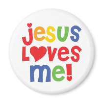 jesus loves me! - magnets