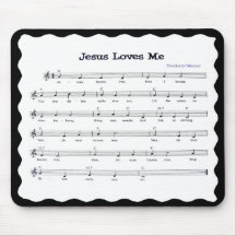 JESUS LOVES  ME-MOUSEPAD