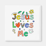 Jesus Loves Me Refrigerator Magnets