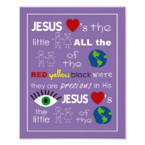 Jesus Loves the Little Children Nursery Art Photo