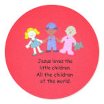 Jesus loves the little children. stickers