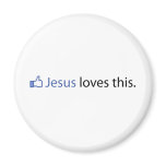 Jesus Loves This Refrigerator Magnet