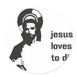 Jesus Loves To DJ - DJing Disc Jockey Music stickers