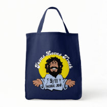 Jesus loves truth 9-11 inside job canvas bags
