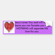 Jesus Loves You Bumper Sticker