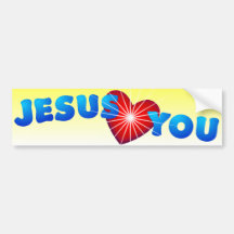 Jesus Loves You Bumper Stickers
