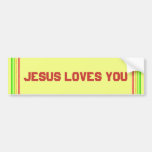 Jesus Loves You Bumper Stickers