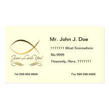 Jesus Loves You Business Card Template