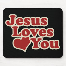 Jesus Loves you for Christians Mousepad