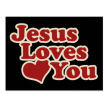 Jesus Loves you for Christians Post Card