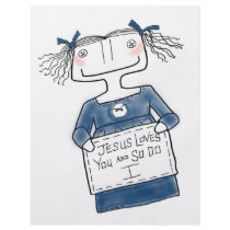 Jesus Loves You Girl Custom Flyer