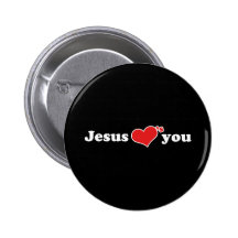 Jesus Loves You Heart Pins