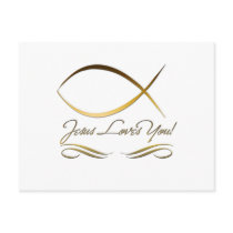 Jesus Loves You Postcard