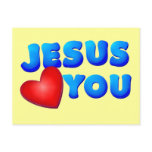 Jesus Loves You Postcard