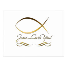 Jesus Loves You Postcard