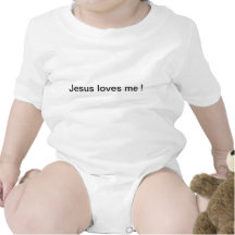 Jésus m'aime plante grimpante body pour bébé