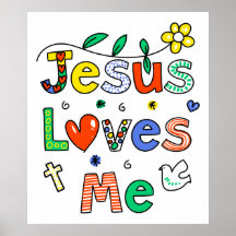Jésus m'aime poster
