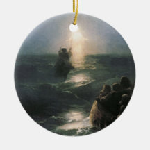 Jésus marchant sur l'eau, peinture d'Ivan Aivazovs Ornements De Noël