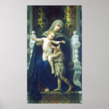 Jésus, Mary et Jean-Baptist Posters