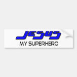 Jesus my superhero bumper sticker