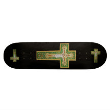 Jesus on the Cross Art Skateboard - Complete