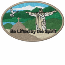 Jesus On Top Of A Hillside Embroidered Polo Shirt