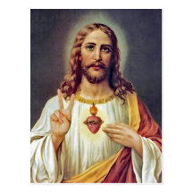 Jesus Peace Sign Postcards